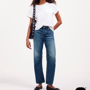 Classic Blue barrel Women's Jeans